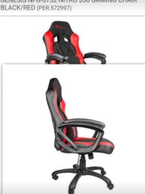 Genesis NFG-0752 Nitro 330 Gaming Chair Black/Red new