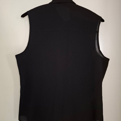 Sleeveless shirt with transparency size Medium like new, black