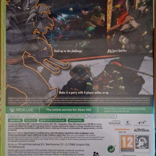 Teenage Mutant Ninja Turtles Mutants in Manhattan Xbox 360 like new
