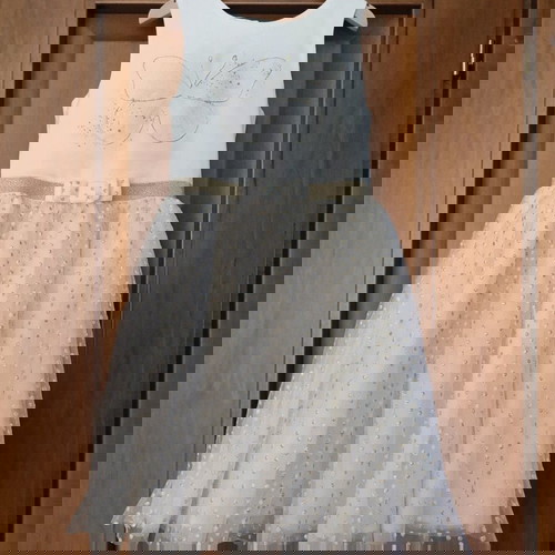 Orchestra Premium Παιδικό Καλοκαιρινό Φόρεμα Λευκό 6 Ετών Like New