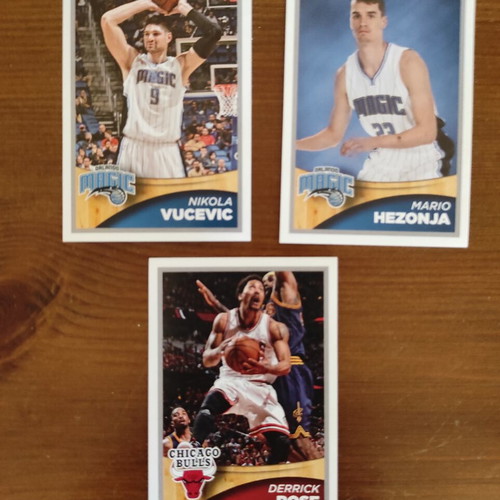 Panini NBA 2015-16 stickers used, pack of 5
