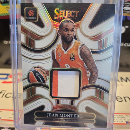 2025-26 Panini Select EuroLeague Jean Montero Patch Relic card, Valencia Basket