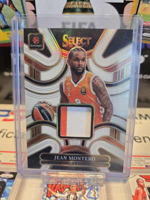 2025-26 Panini Select EuroLeague Jean Montero Patch Relic card, Valencia Basket