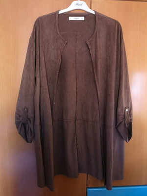 Mango brown jacket coat like new