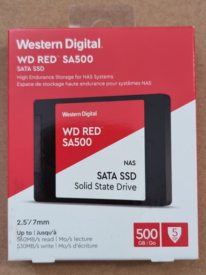Western Digital Red SA500 NAS SSD 500GB SATA III σφραγισμένος, καινούργιος