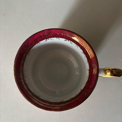 Antique porcelain tea serving set used, Former Yugoslavia
