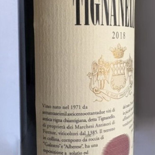 Super Tuscan Tignanello 2018 bottle 0.75L new