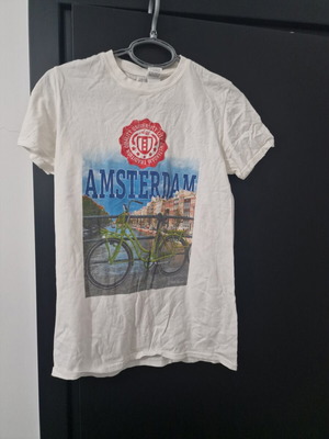 Μπλουζάκι Amsterdam unisex σαν καινούργιο, μέγεθος S, λευκό