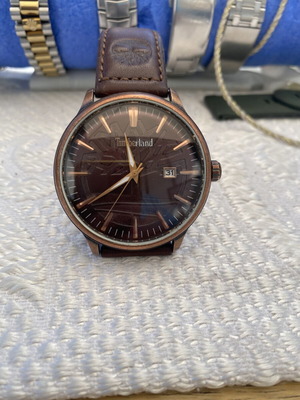 Timberland Quartz Ρολόι 15260J Σαν Καινούργιο, Καφέ Δερμάτινο Λουράκι