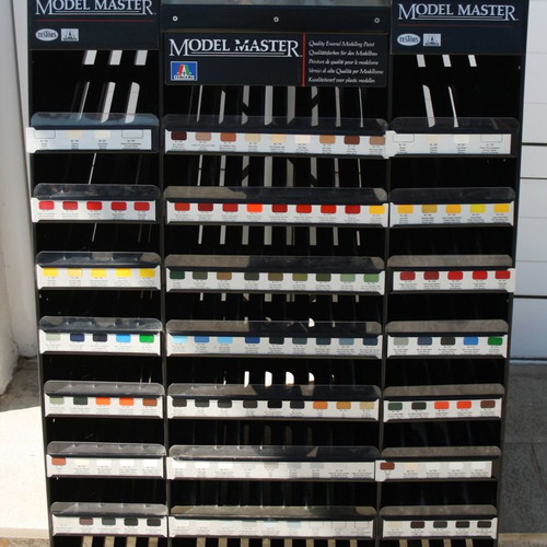 Metal Italeri Model Master stand used for model paints