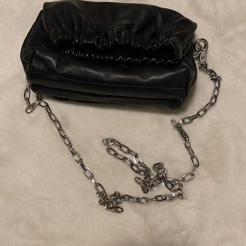Zadig Voltaire Rockyssime XS black leather handbag like new