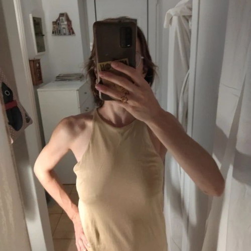 Midi sleeveless dress Zara like new, beige