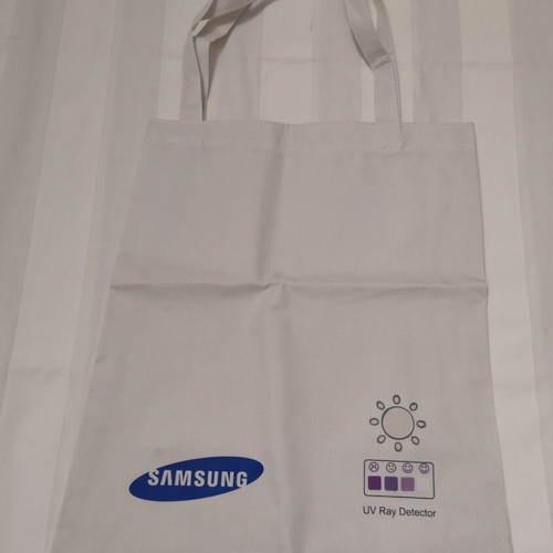 Samsung promotional bag used with UV Ray Detector indication