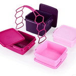 Tupperware click box set with 4 containers, new