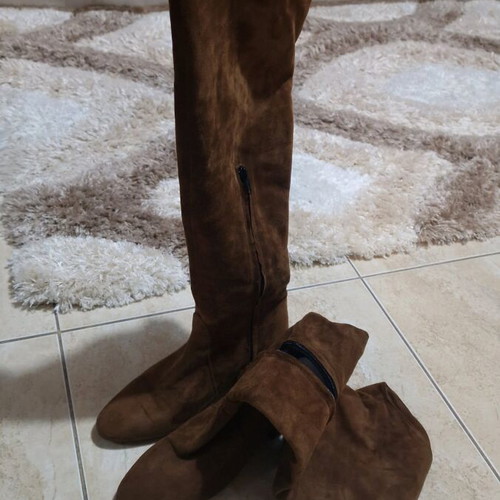 Tsakiris Mallas suede over the knee boots size 37 like new, brown