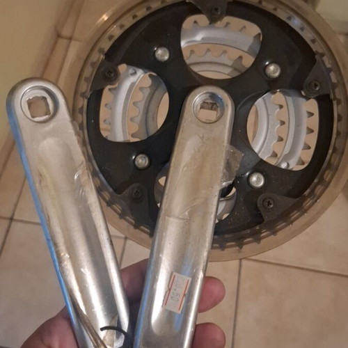 Mountain crankset aluminum set new