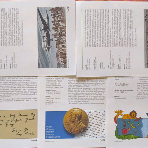 Philatelic collection new, 5 EGB first day sheets