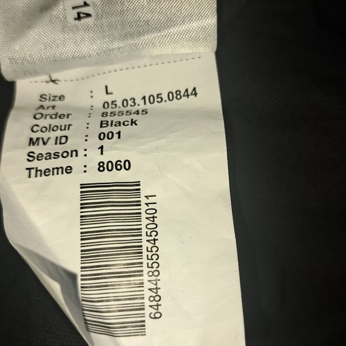 Black Squad Paranoid men's oversized T-shirt like new, black, size L