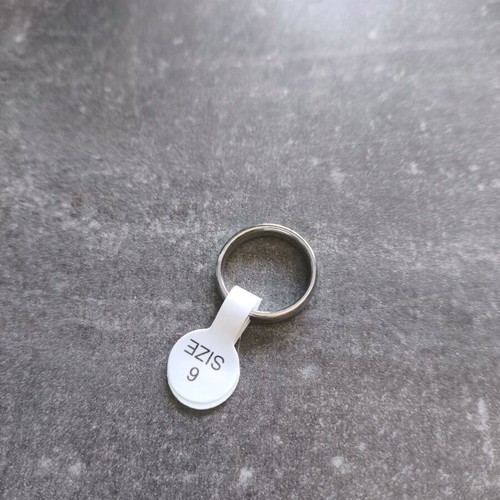 Titanium steel simple couple ring new, size 6