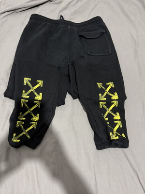Off-White sweatpants used, black, size L