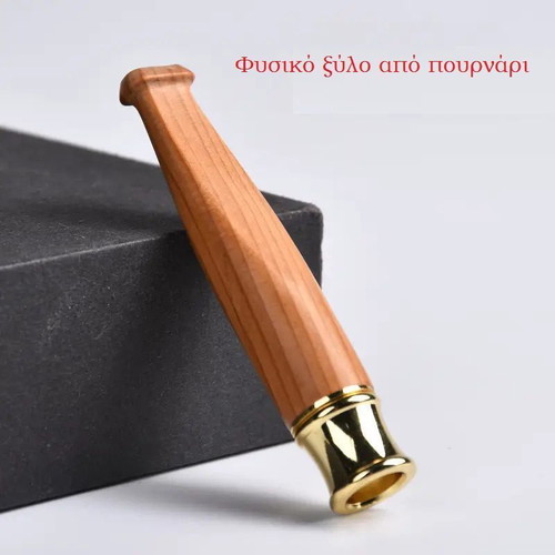Yew wood cigarette pipe new, luxury