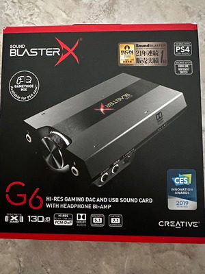 Creative Sound BlasterX G6 εξωτερική κάρτα ήχου 7.1 USB μεταχειρισμένη