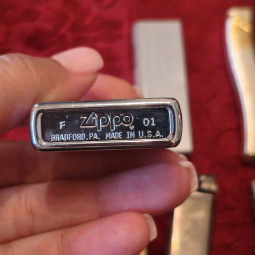 Lot of 7 Vintage lighters including Zippo, Porsche Design, Maruman