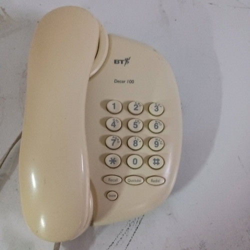 Wired BT phone model DECOR 100 used, beige