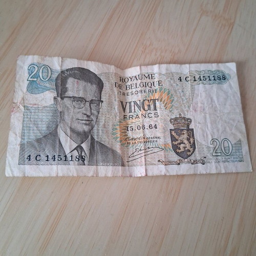 Belgian franc used 1964