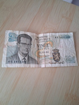 Belgian franc used 1964