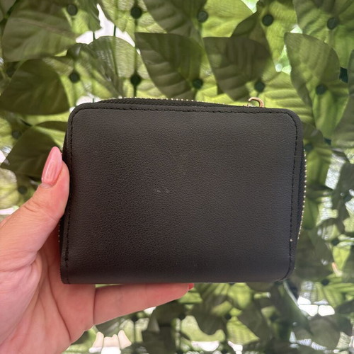 Mickey black wallet with zipper issue for repair or parts
