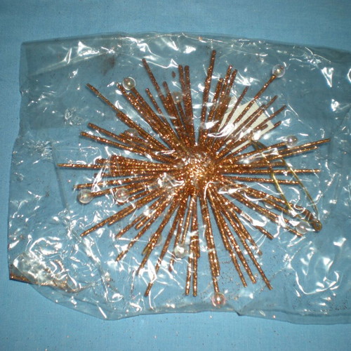Christmas star ornament bronze new