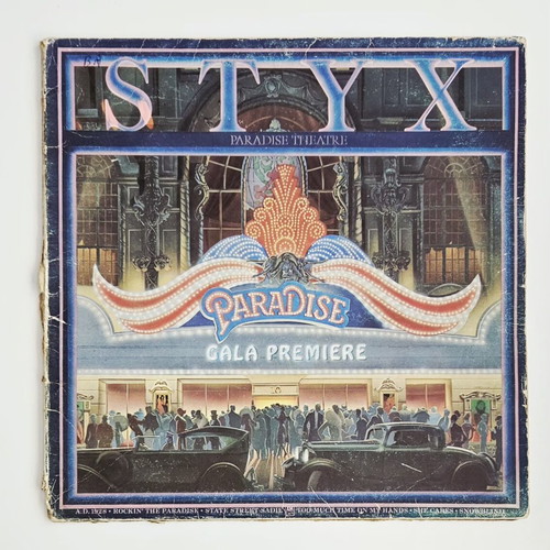 Styx Paradise Theatre vinyl record used, first Greek release 1981