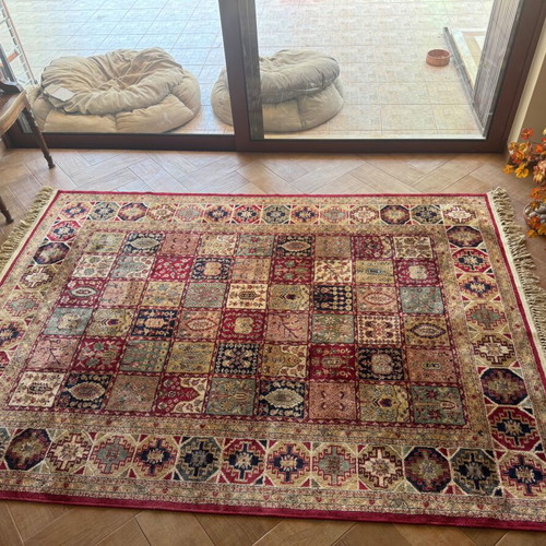 Teheran Patchwork Rug like new, 1.65x2.35 m with fringes