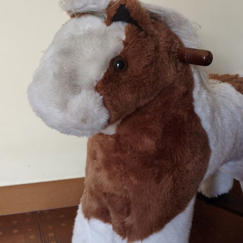 Vintage Mulholland & Bailie rocking horse used with wooden base