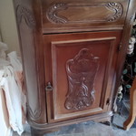 Handmade walnut TV cabinet used