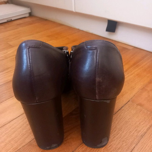 Geox ankle boots used dark brown