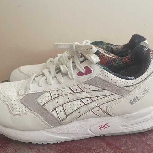 Asics Gel Saga sneakers like new, size 40.5, white pink