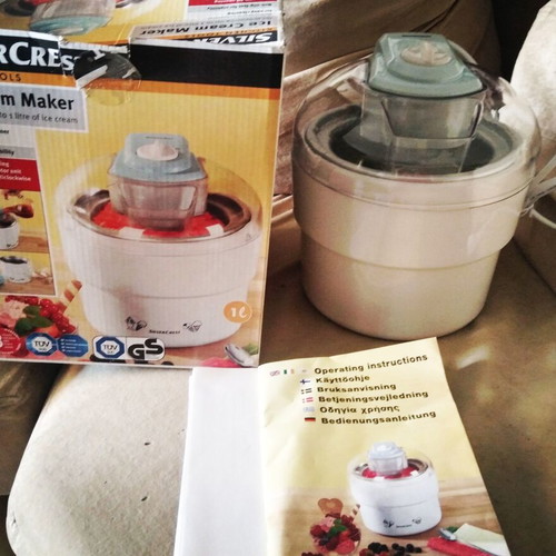 Silvercrest ice cream maker used, home appliance