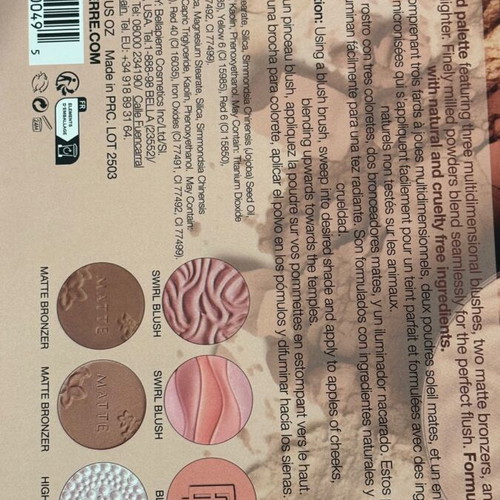 Bellapierre Get Cheeky Palette new highlighter bronzer blush