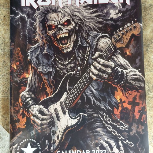 Iron Maiden calendar 2027 new print