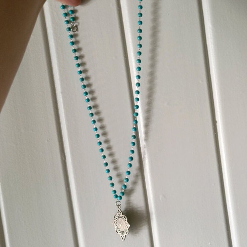 Vintage women's necklace with extension handmade jewelry new
