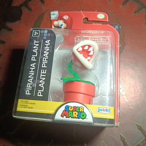 World of Nintendo Red Piranha Plant figure 2.5" Jakks Pacific new