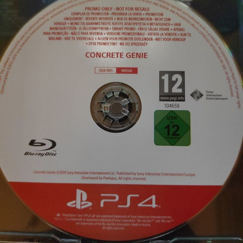 Concrete Genie for PS4 like new