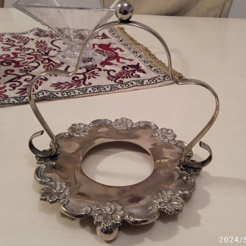 English Antique E.P.N.S. Rd 495396, 15cm Diameter, 15cm Height, Over 80 Years