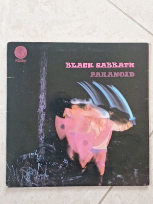Black Sabbath Paranoid 1971 LP used, Italy 1st Press Vertigo Swirl