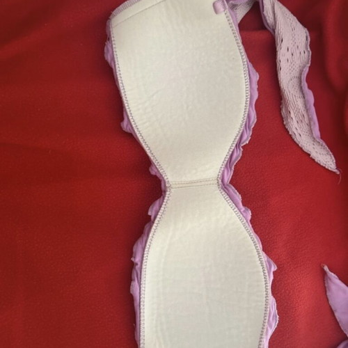 Calzedonia purple bikini top used, size S
