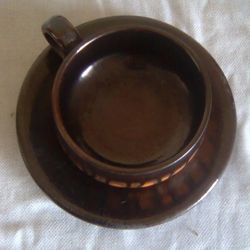 Clay traditional style tea set like new, black
