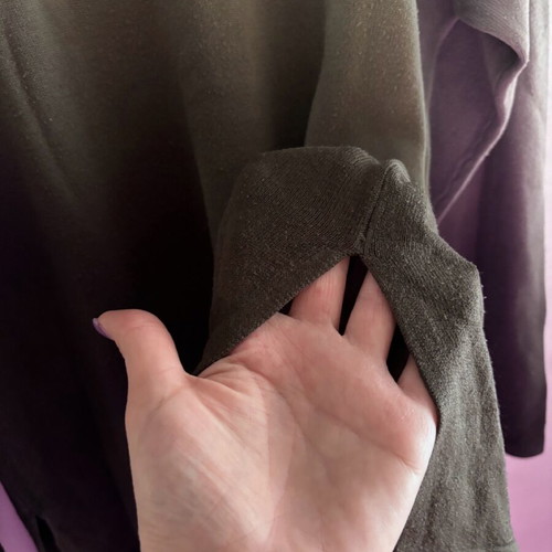 Long-sleeve ombre blouse used No M/L gray