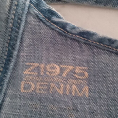 Zara women's denim overalls used, blue, size S
